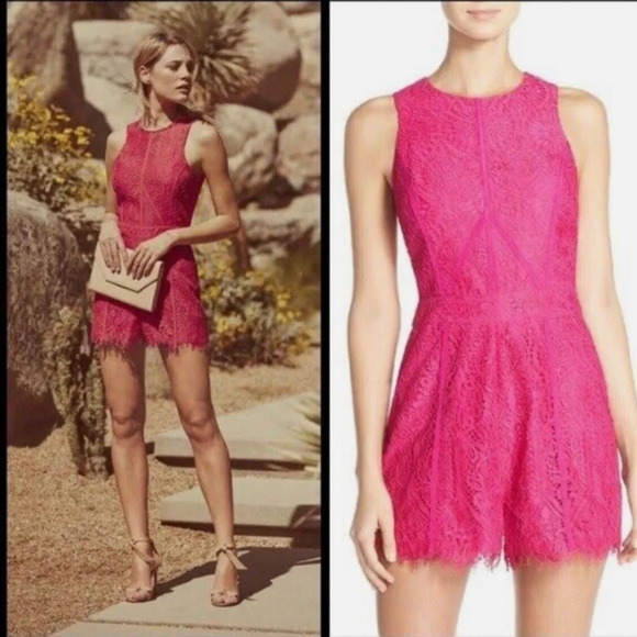 Adelyn Rae Pants - Adelyn Rae lace romper size XS Excellent condition​